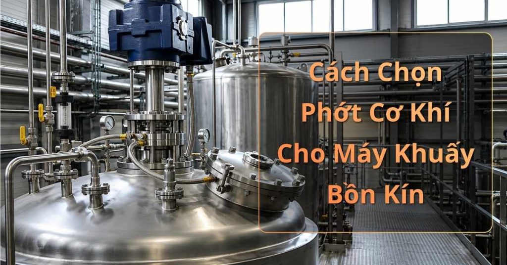 Máy khuấy trộn hóa chất cho bồn kín
