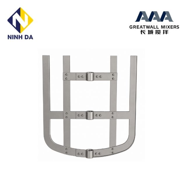 Cánh khuấy mỏ neo Greatwall Mixers Cánh khuấy mỏ neo Greatwall Mixers biên dạng chữ U ôm đáy bồn, ba bạc kẹp trục