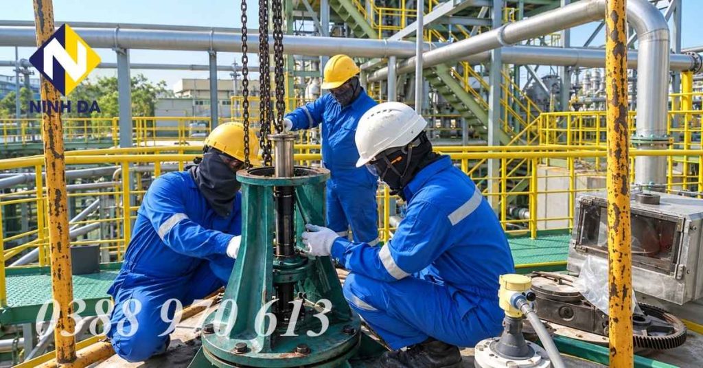 Kỹ thuật viên bảo trì máy khuấy